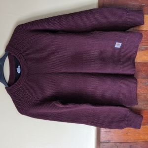 Carhartt Cotton/Acrylic Patch-Elbow Crewneck Sweater, barely worn!